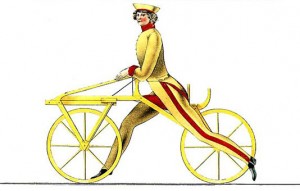 Karl Drais Erfinder des Laufrades, Vorläufer des modernen Fahrrads